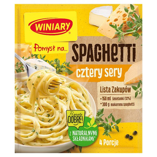 Winiary Pomysł na... Spaghetti cztery sery 31 g