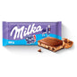 Milka Czekolada mleczna z nadzieniem mlecznym pokruszone kawałki herbatników z czekoladą 100 g