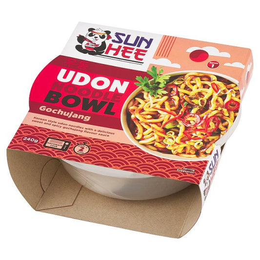 Sun Hee Danie z makaronem pszennym wstępnie ugotowanym i sosem gochujang 240 g