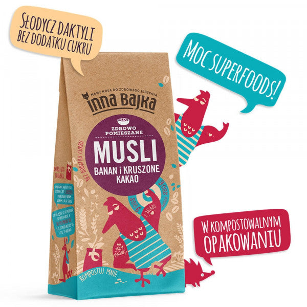 Inna Bajka Musli Banan i Kruszone Kakao 250g